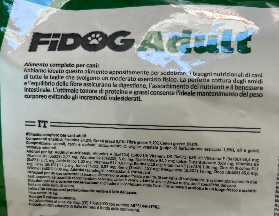 FIDOG CROCCHETTE CANE KG 20 - ALFAPIUshop