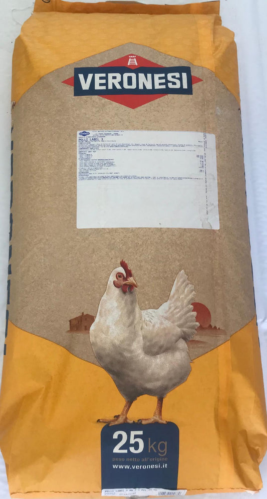 VERONESI MANGIME COMPLETO POLLI LABEL 3 KG 25 - ALFAPIUshop