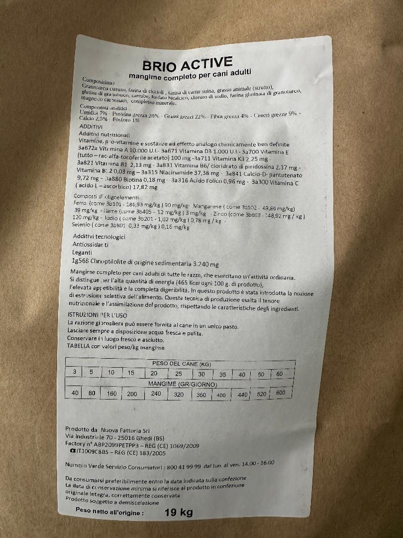NUOVA FATTORIA GRASSATO CANE KG 19 - ALFAPIUshop