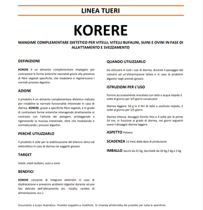 KORERE antidiarroico secchio kg 10 - alfamix shop